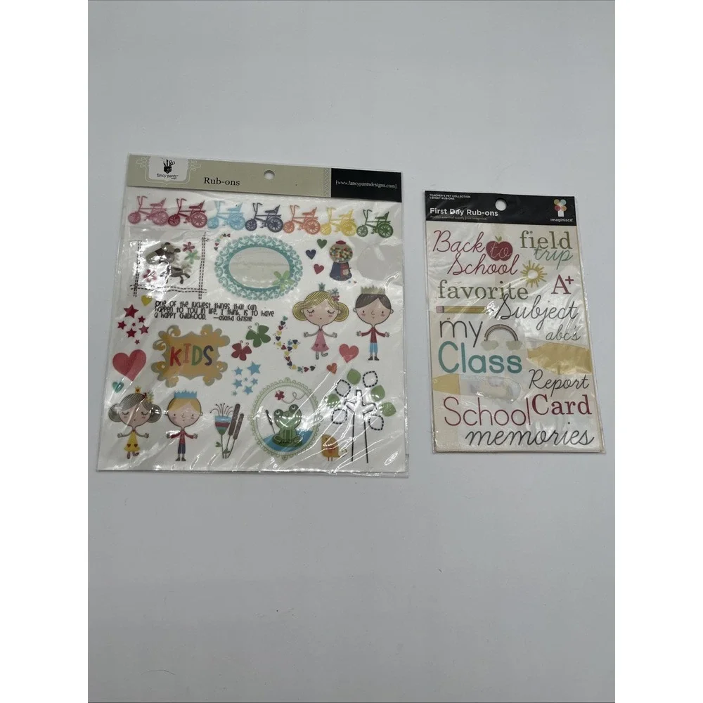 Scrapbooking Destash Lot My Minds Eye Echo Park Teresa Collins Stickers Rubons